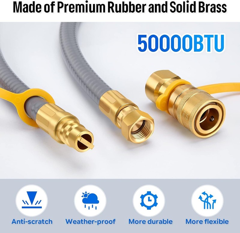 5249 Propane to Natural Gas Conversion Kit, 10FT 3/8 Inch Natural Gas Hose gallery