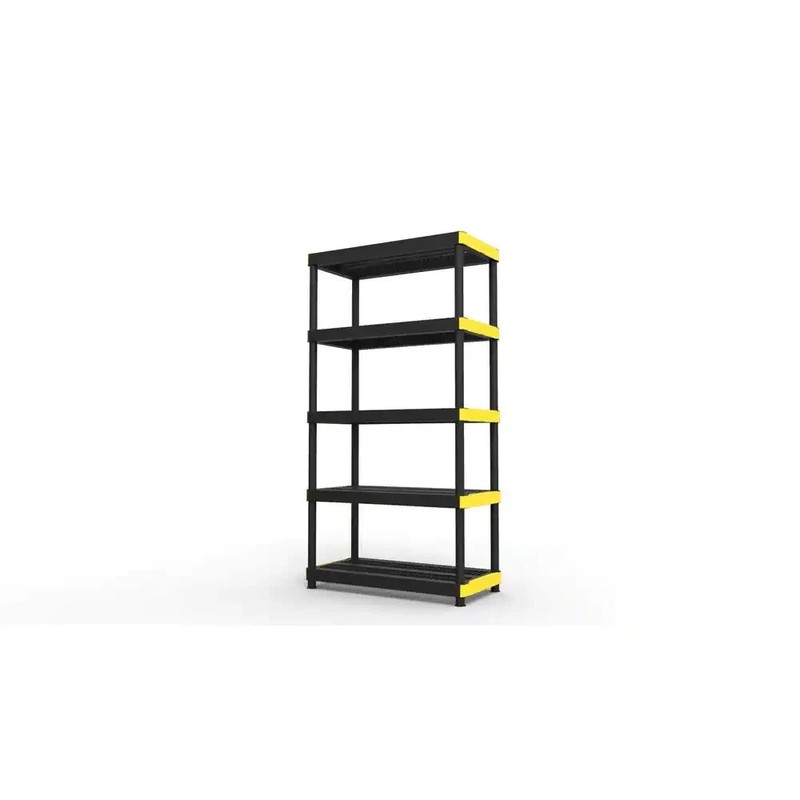 Multi-Purpose 5-Tier Plastic Garage Storage Shelving Unit 36in WX 74in HX 18in D gallery