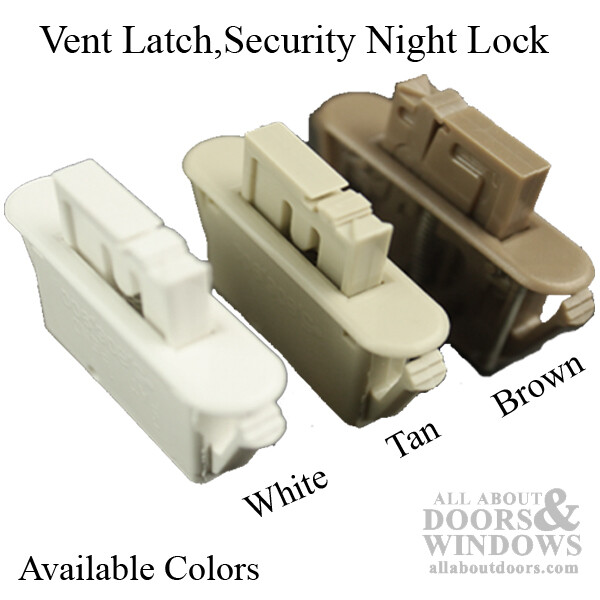 Plastic Security Night / Vent Latch - Choose Color gallery