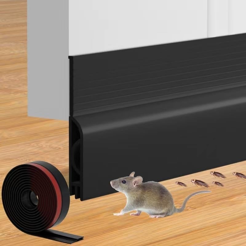 Adjustable Door Draft Stopper - 39'' Silicone Seal Blocker for Cold Insulation gallery