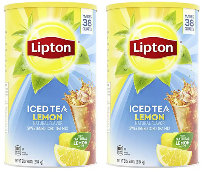 2 pack Lipton Sweetened Iced Tea Mix, Lemon, 89.8 oz. FREE shipping gallery
