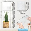 3 Pack Self Adhesive Acrylic Mirrors, 20 x 24 Inch Full Length Mirror Tiles,F... gallery