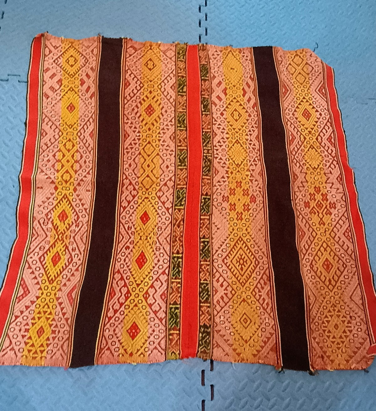 Andean Blanket Woven Sheep Wool Geometric Figures gallery
