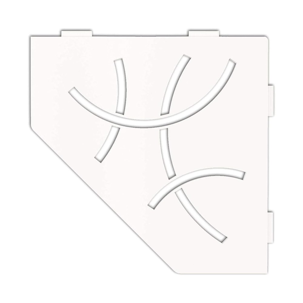 Schluter Pentagonal Corner Shelf for Tiled Walls - Curve Design