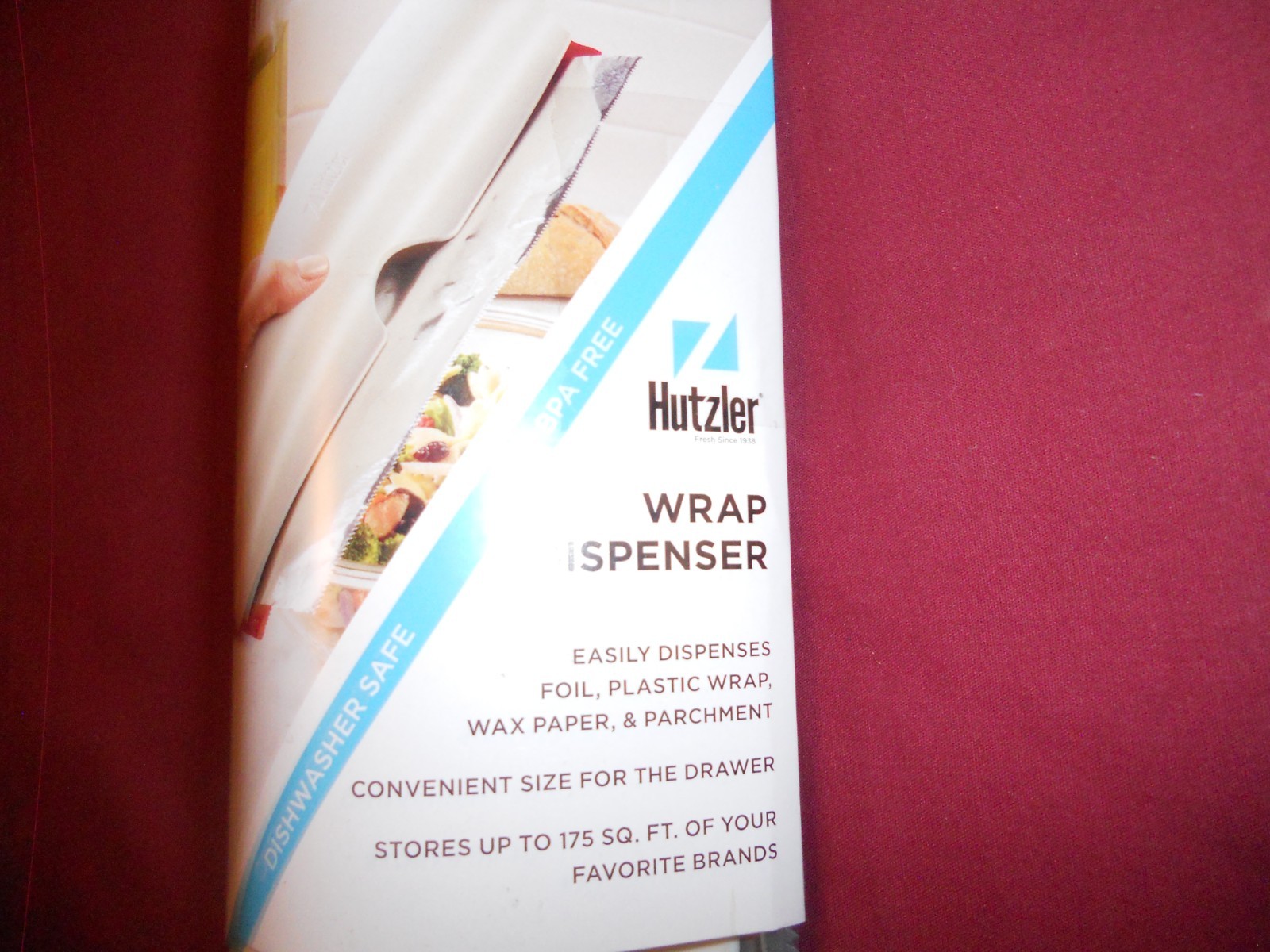 Hutzler Refillable Wrap Dispenser For Foil, Plastic Wrap, Wax Paper, Parchment gallery