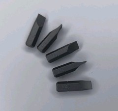 Screwdriver Bits 1/4″ Flat Head Slotted 1 Inch Long Single End Hex Bit Set Of 5