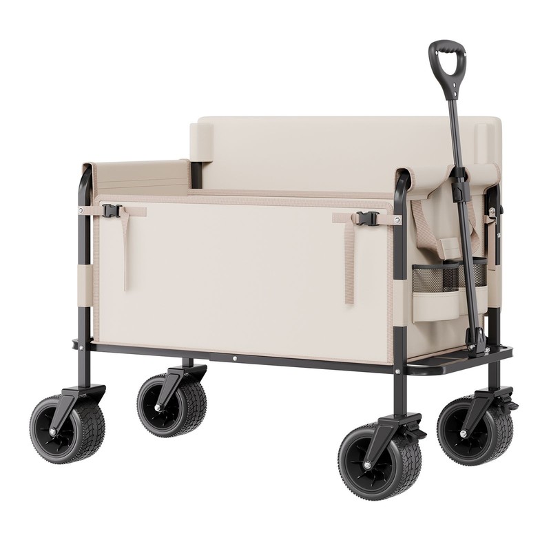 Foldable Wagon 550lb 2-in-1 Bench Converter for Gardening gallery