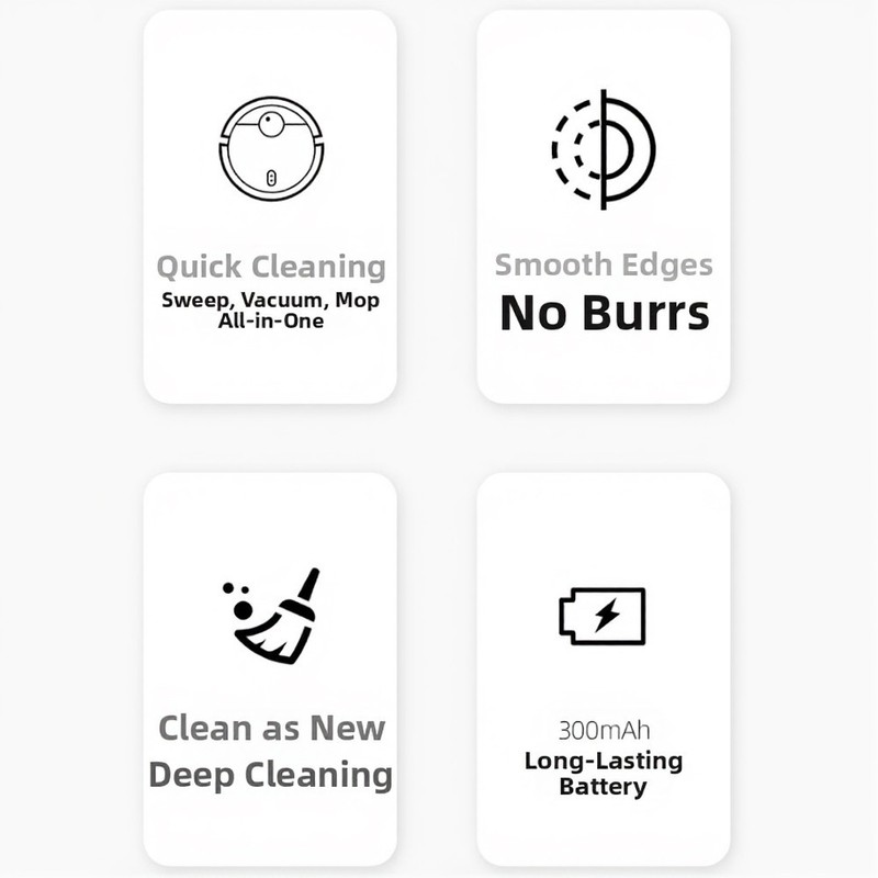 Smart Robot Vacuum with Obstacle Detection Sweeping Vacuuming and Mopping gallery