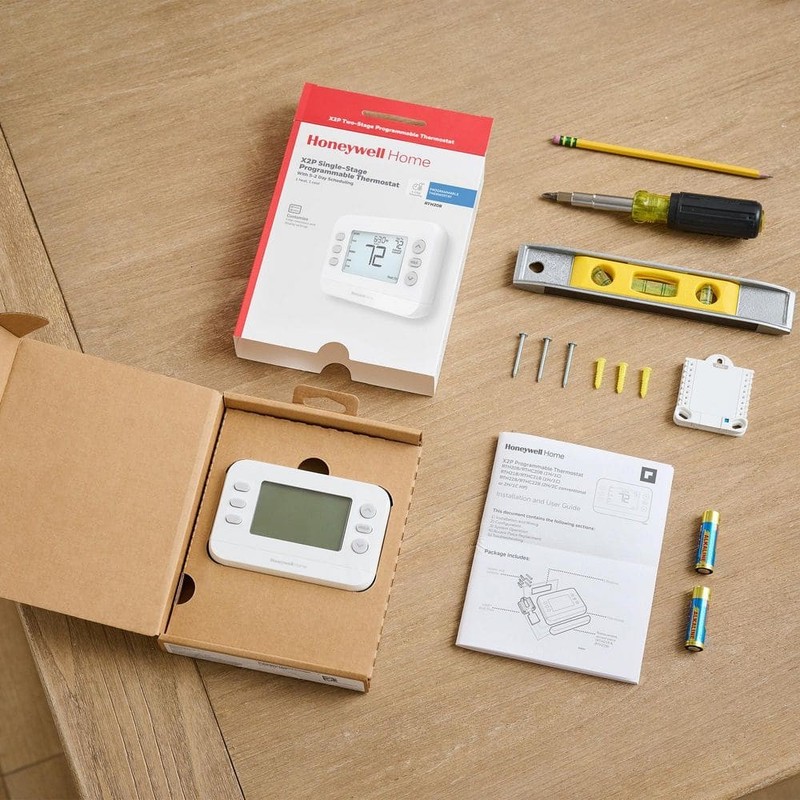 Honeywell Home X2P Programmable Thermostat, Single-Stage, 1-Heat/1-Cool gallery