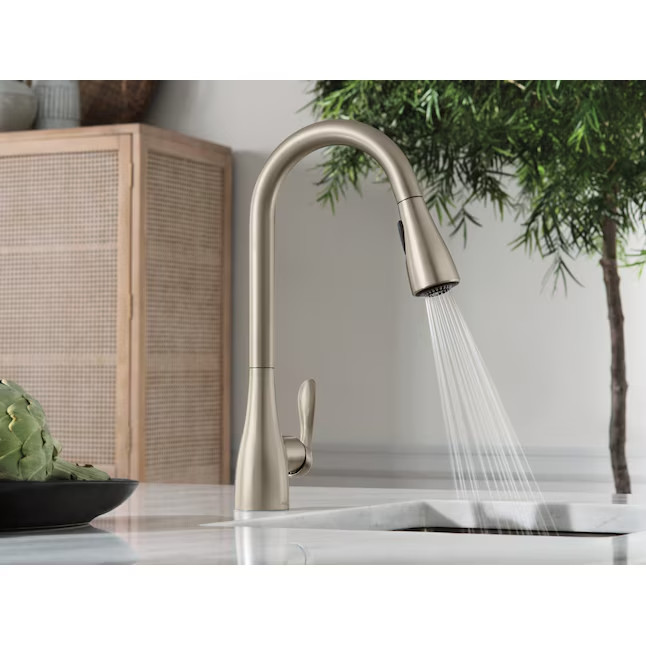 Moen 87912SRS Georgene Stainless Deck-mount Pull-down Kitchen Faucet, NEW gallery