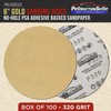 320 Grit 6" PSA Gold Sanding Discs - 100 Pack for Auto Paint Metal Wood gallery