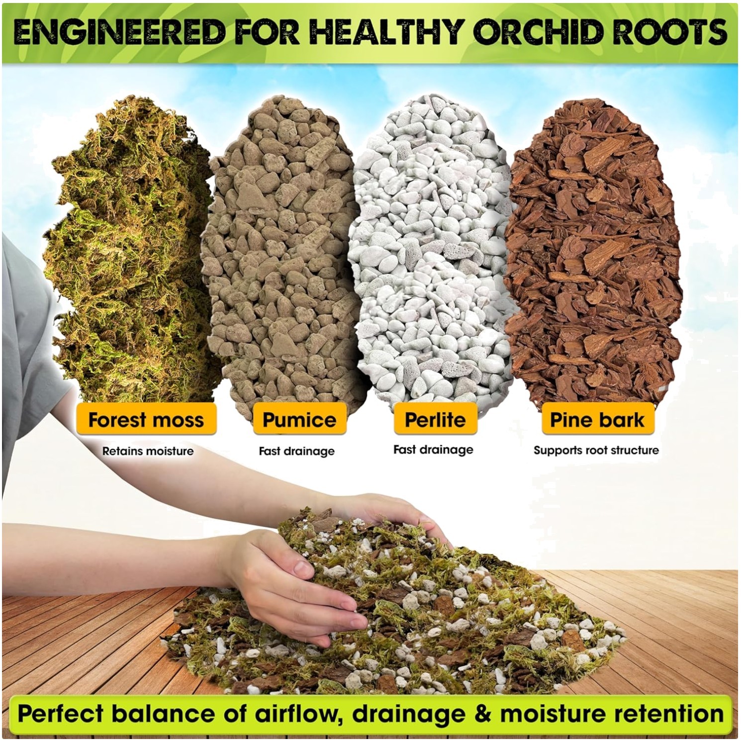 Orchid Potting Mix with Pumice & Chunky Perlite gallery