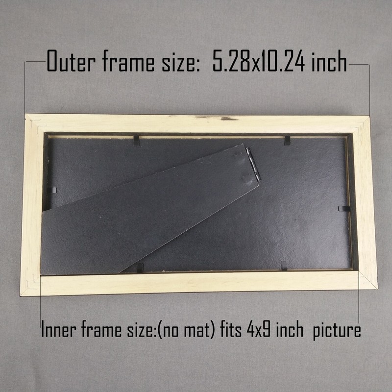 Creative Wooden Picture Frames 4x9 inch Black Dollar Bill Frames with Matting. gallery