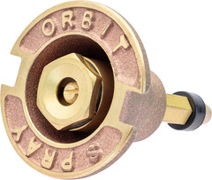Pack of 2 Orbit 54070 Full Spray Pattern Brass Pop-Up Sprinkler Head –
