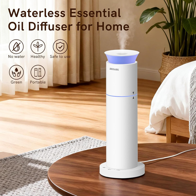 Waterless Essential Oil Diffuser for Home,Scent Diffusers with 3 Timer Settings, gallery