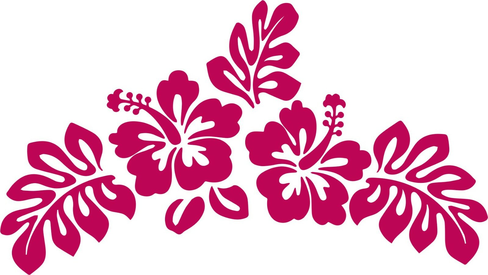 Hibiscus Vinyl Decal/Sticker Car SUV Bumper Window Tablet Laptop Flat Surface gallery