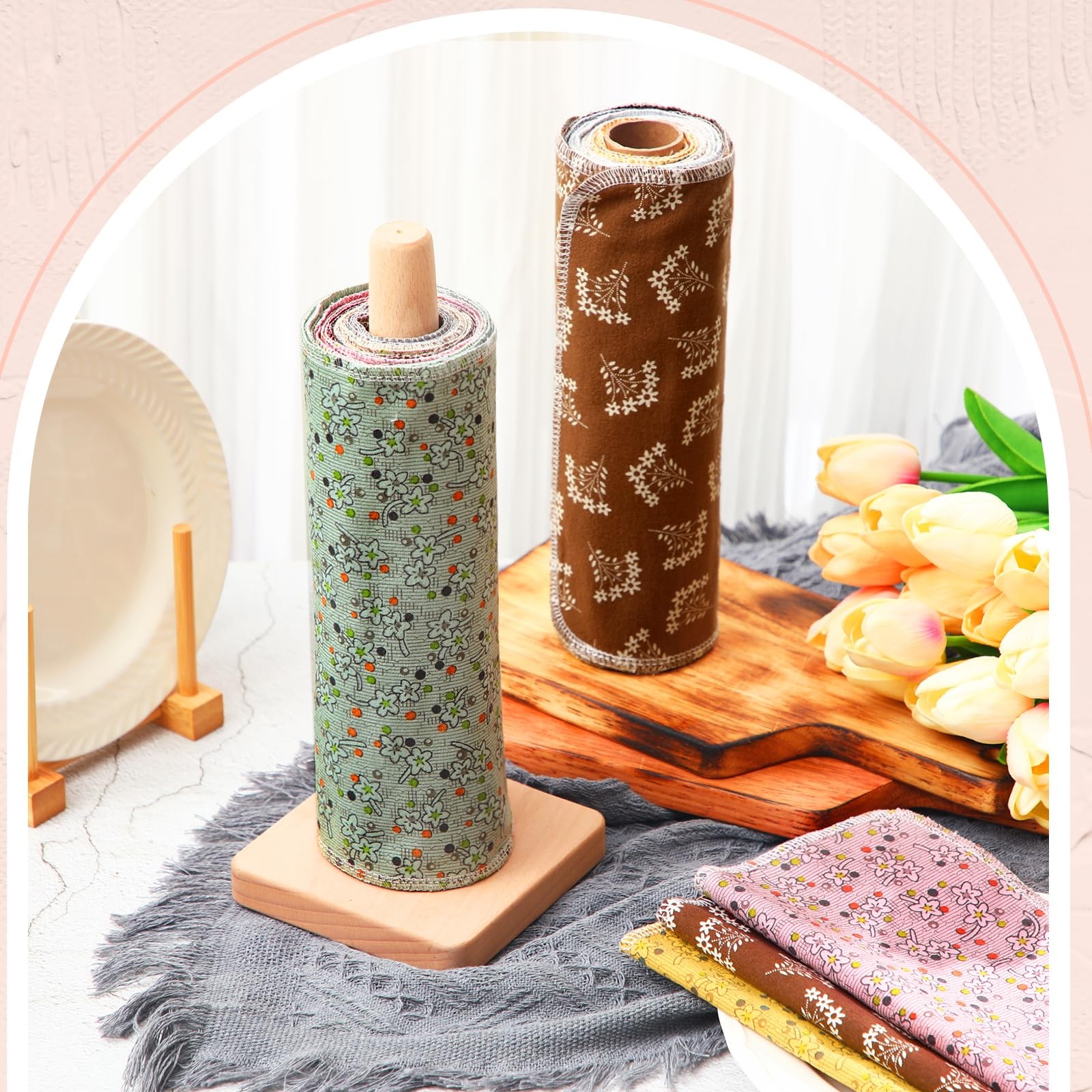 Redbaker 50 Pcs Reusable Paper Towels Paperless Small, As Pictures Shown gallery