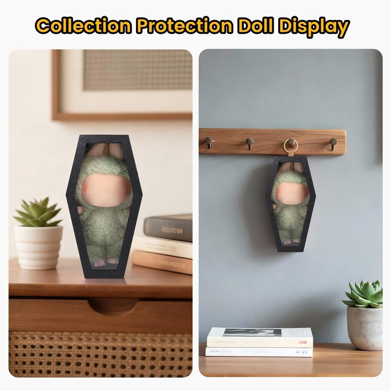 Protective Case, Coffin Shaped Display Case for 17cm Doll with a Clear Acryli... gallery