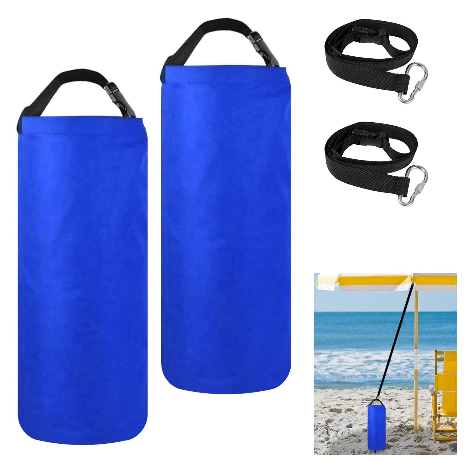 New 2Pack 10L Beach Umbrella Weight Sand Bags 25lbs 600D Oxford Cloth Heavy Duty gallery