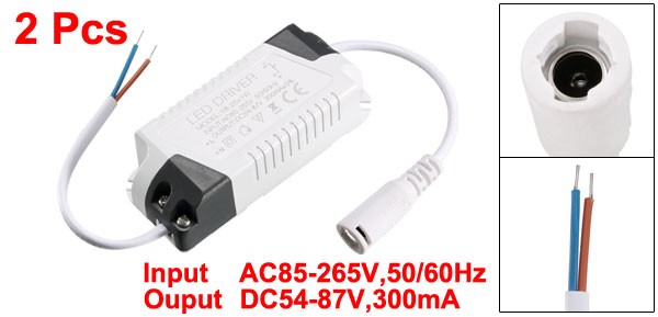 2Pack 18-25W Constant Current 300mA LED Driver AC 85-265V Output 54-87V DC gallery