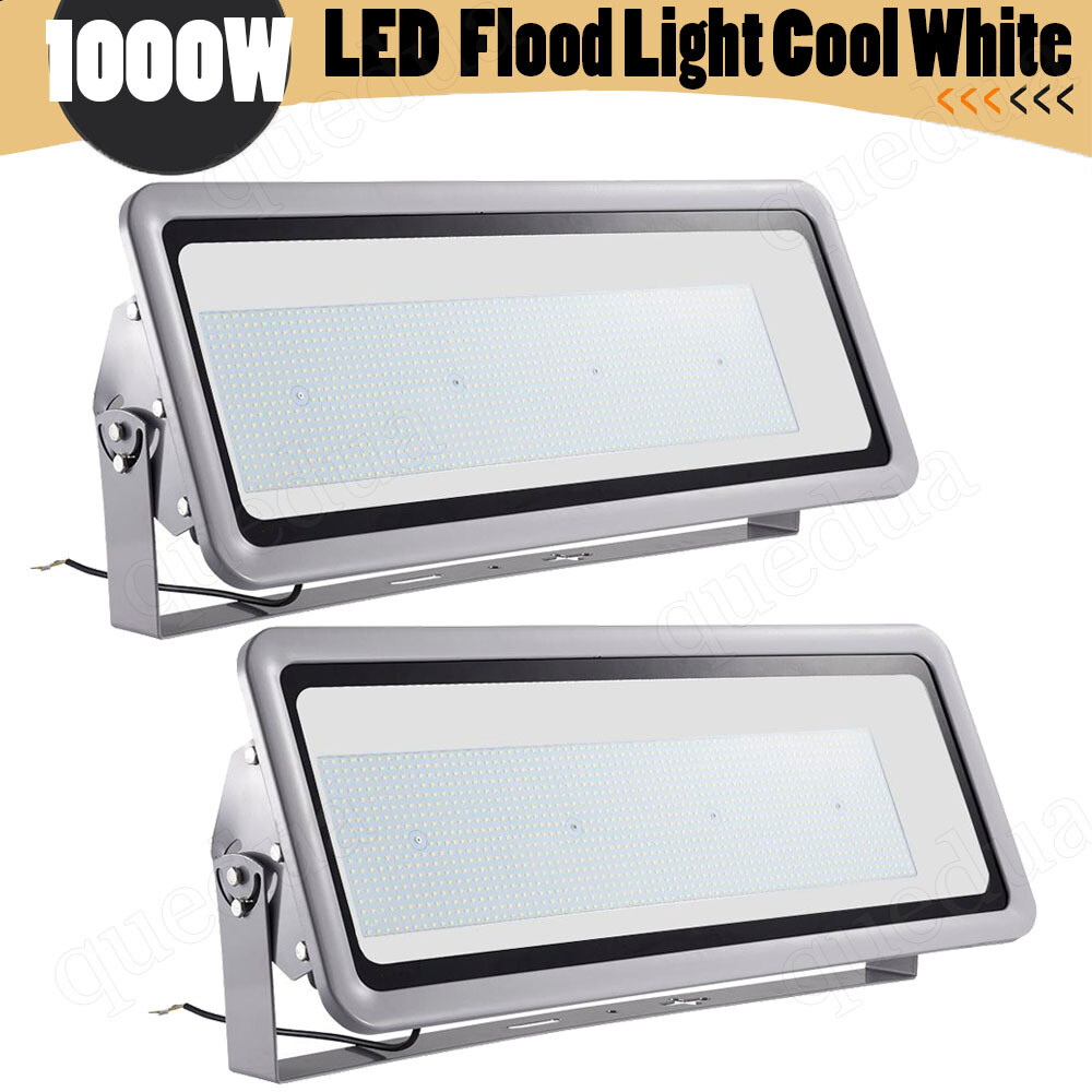 2X 1000W LED Flood Light Cold White Outdoor Stadium Soccer Field Arena Spotlight gallery