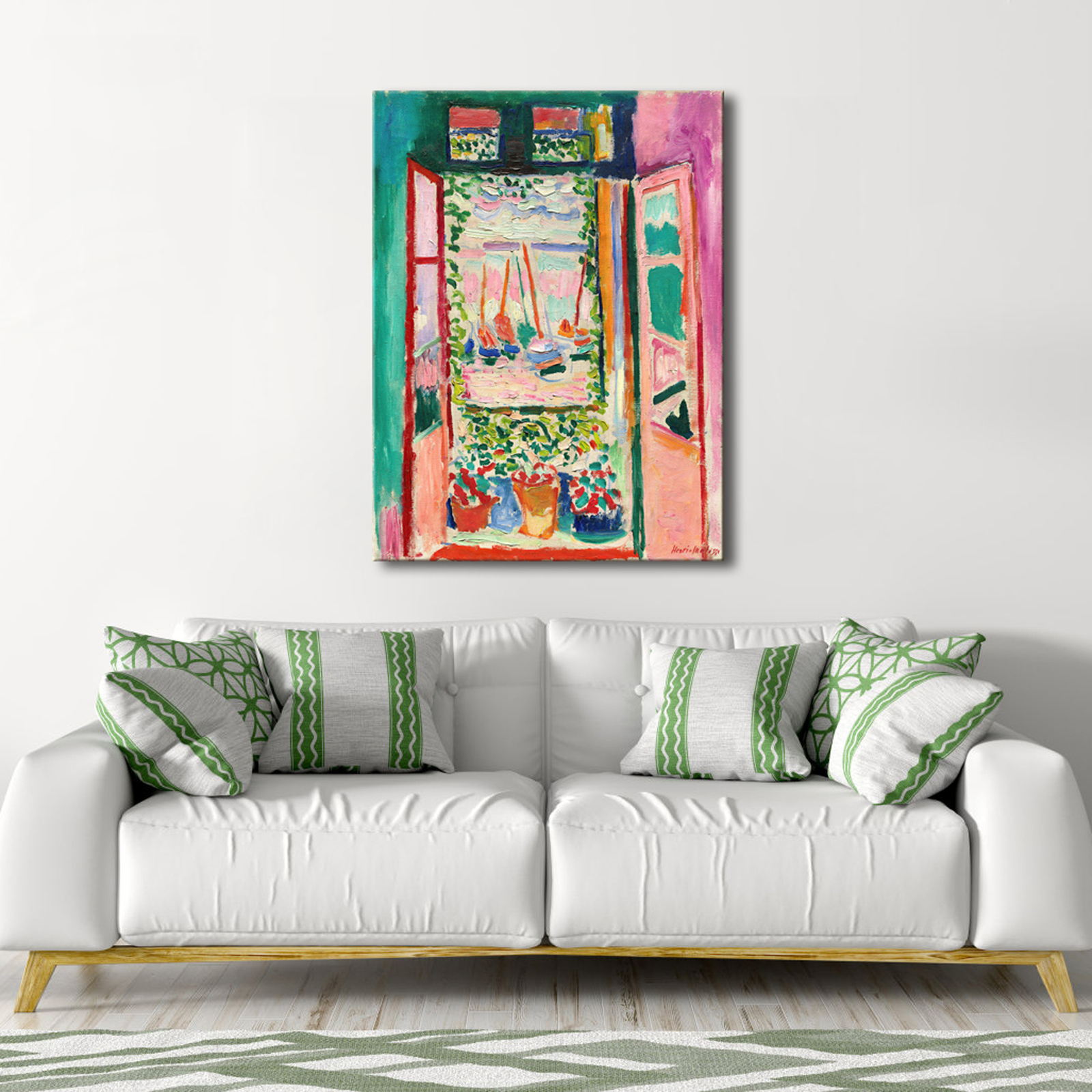Canvas Open Window Collioure 1905 by Henri Mattise Abstract Colorful Prints Art gallery