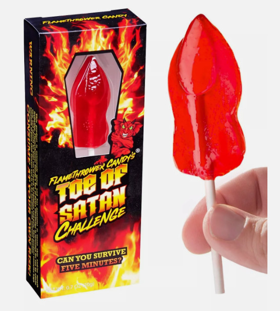 Flamethrower Candy 2 pak Toe of Satan, World's Hottest Lollipop, Carolina Reaper gallery