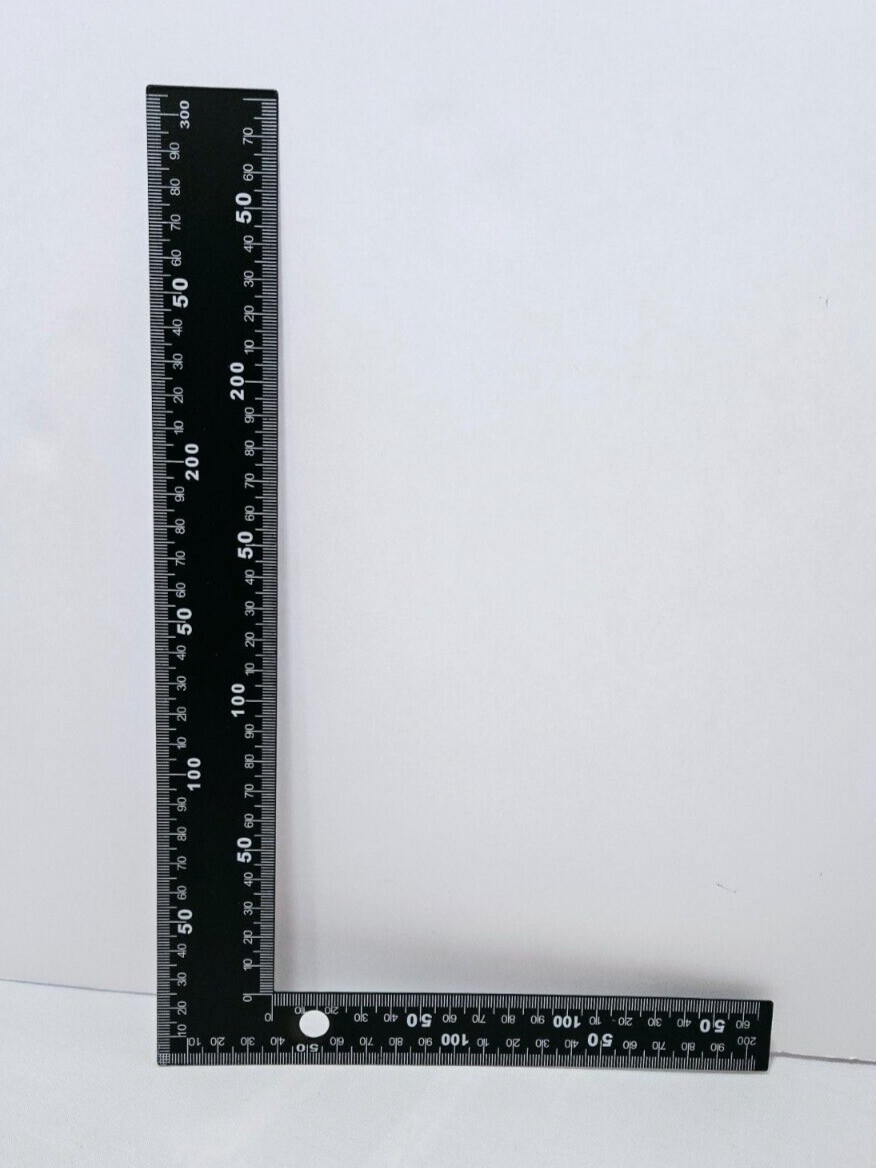ANGLE SQUARE RULER 90 DEGREE 0-12 INCH + 0-30cm 2-SIDED RIGHT ANGLE gallery