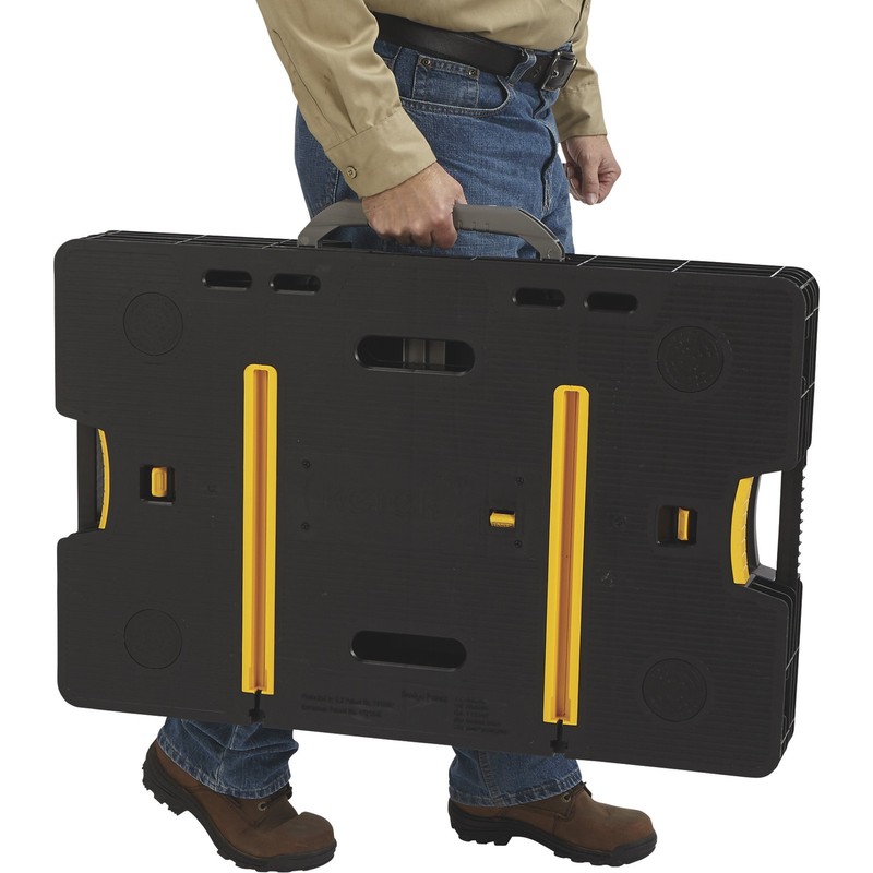 Keter Folding Work Table with Two Adjustable Clamps, 1000-Lb. Capacity, Model# gallery