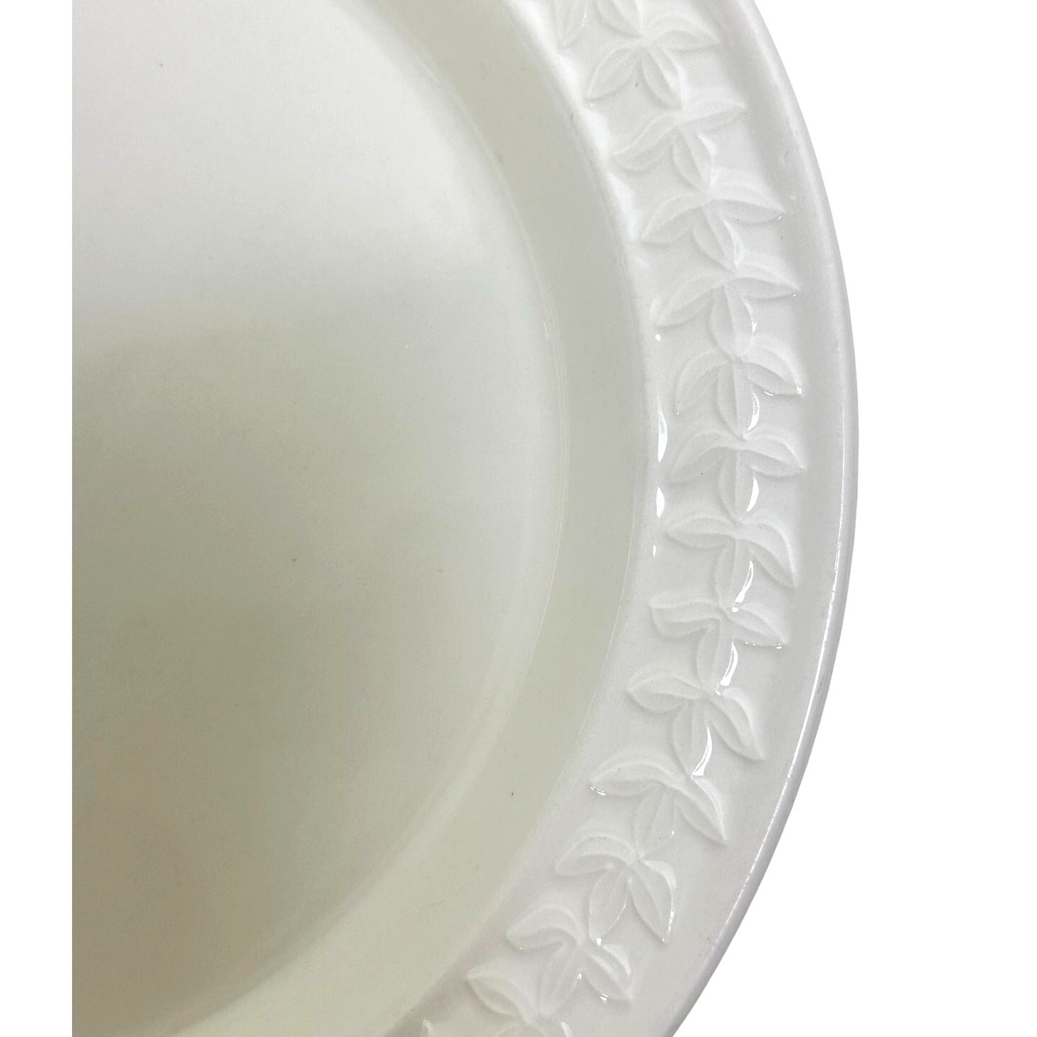 Portmeirion 1998-2006 Retired 'Options' Embossed Smooth Laurel Rim Dinner Plate gallery