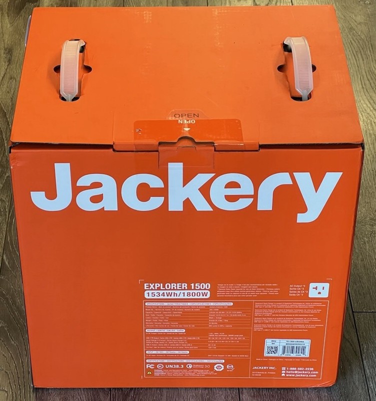 Jackery Power Station Explorer 1500 (1534Wh/1800W) Solar Generator (NEW/SEALED) gallery