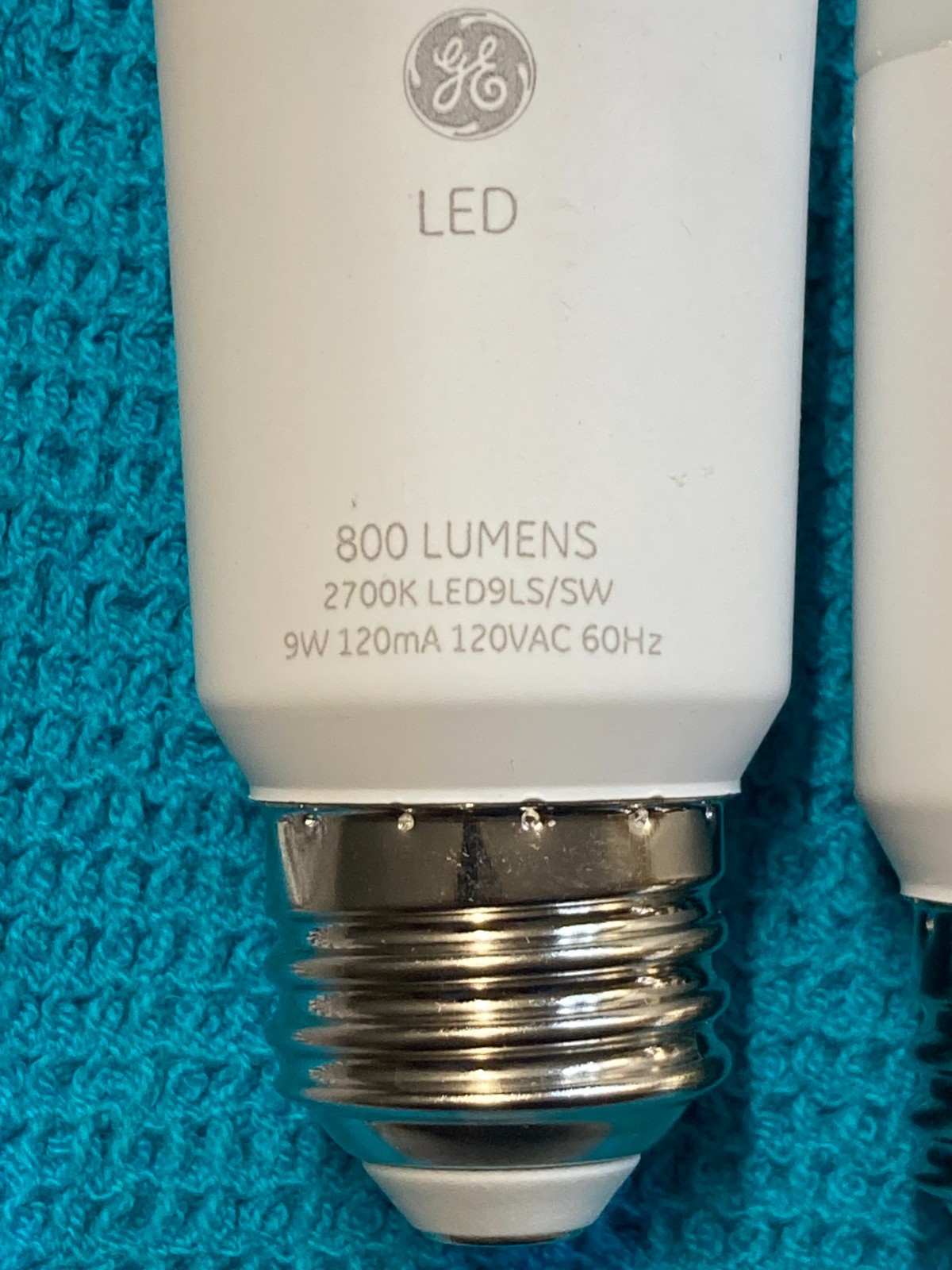 GE Bright Stik LED 9w 60watt bulb equivalent 2700K 800 lumens lot of 8 pack of 8 gallery
