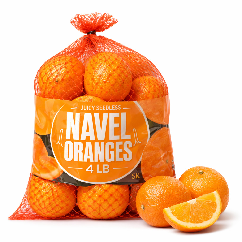 Navel Oranges 4 lb, Sweet Seedless Citrus Fruit, Easy Peel Fresh Juicy Oranges gallery
