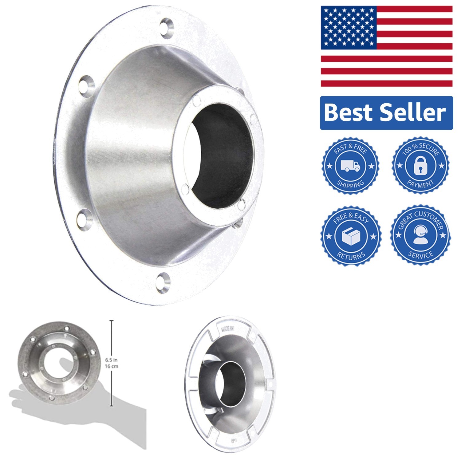 Sleek Round Aluminum Table Base with Chrome Finish - Perfect for Modern Spaces gallery