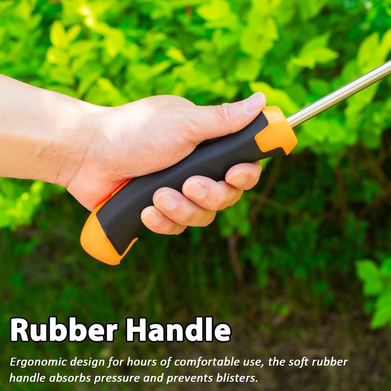 Uprooting Weeding Tool - Hand Held Weeder Puller Tool, Rubber Handle, 4 Teeth We gallery
