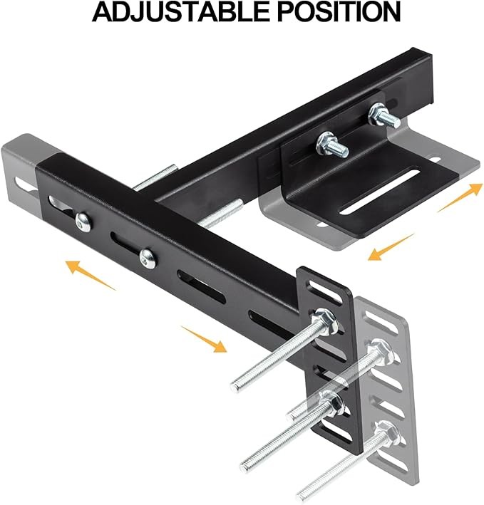 2 Pack Universal Adjustable Headboard Brackets Kit for Bed Base gallery