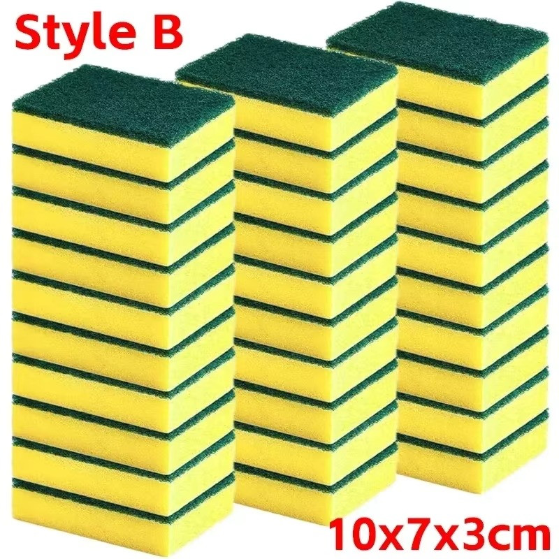 10/50 Pack Kitchen Cleaning Sponges Scourers Washing Up Non-Scratch for Dish Pad gallery