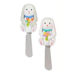Ganz E5 Home Kitchen Easter Bunny 5″ H Spreaders 2pc Set EA18144