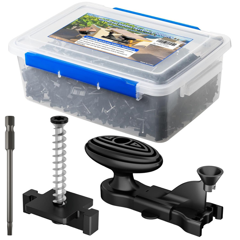 1000 PCS Hidden Deck Fasteners for Composite Decking,Nylon Deck Clips with 316 S gallery