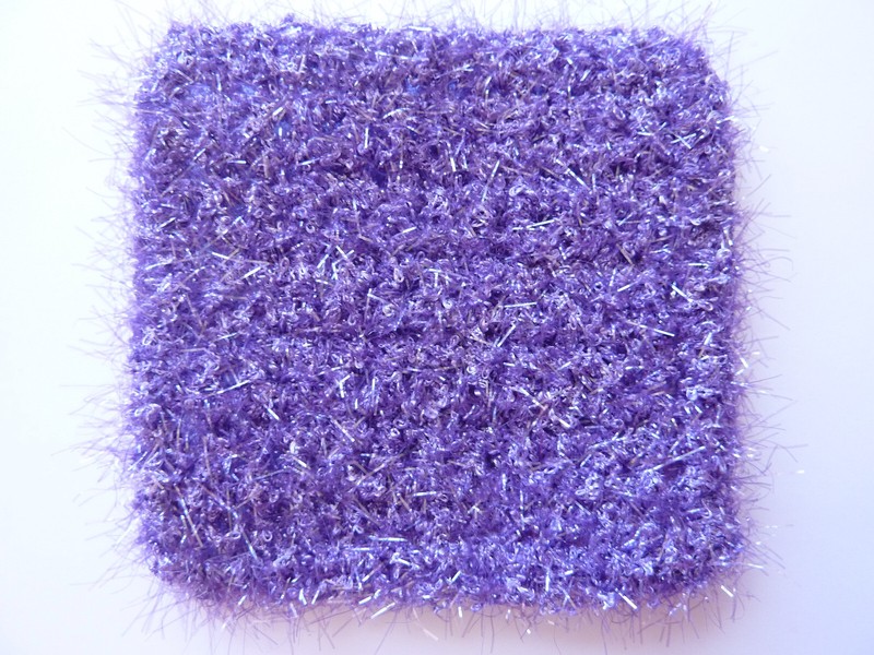 6 Rough Square Multicolor Dish Pot Scrubber Scrubby Scrubbie Handmade 69 gallery