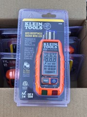 Klein Tools GFCI Electrical Outlet Tester with LCD Display