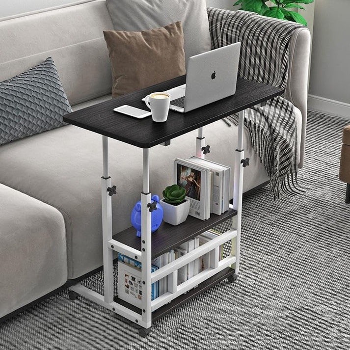 Savya Engineered Wood Manual Height Adjustable Study Table For Adults,Students,K gallery