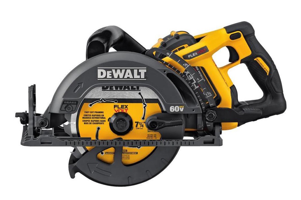 Dewalt DCS577x1 Flexvolt 60v Max Li-Ion 7-1/4 In Cordless Wormdrive Circular Saw gallery