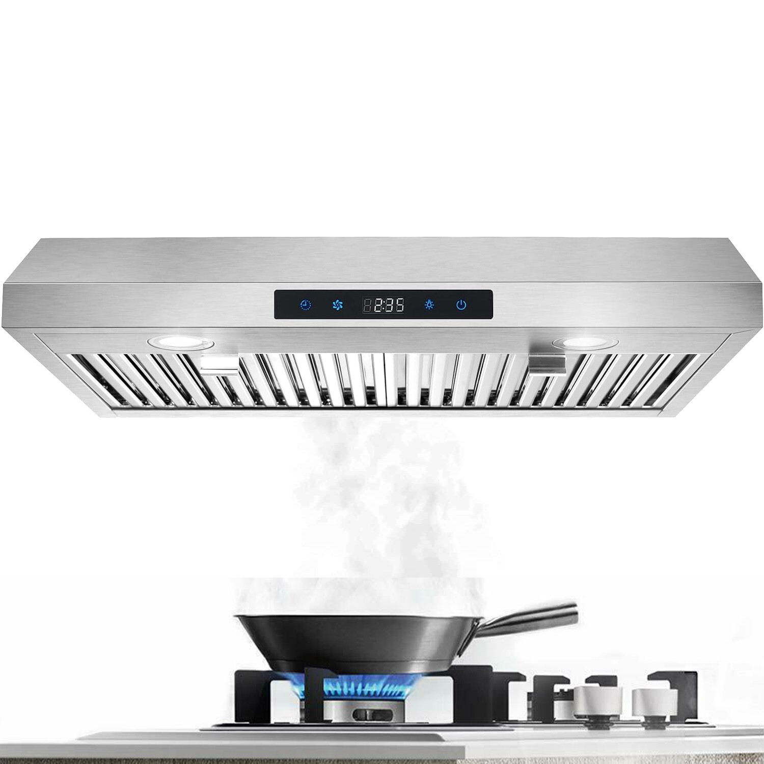 SNDOAS 30in Under Cabinet Kitchen Range Hood 600CFM 3-Speed Touch Control Vented gallery