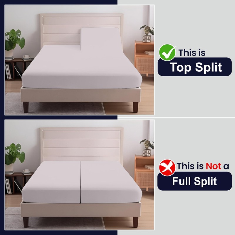 28 Cal King Split Top Flex Head Fitted Sheet ONLY 100 Egyptian Cotton Sheet 1... gallery