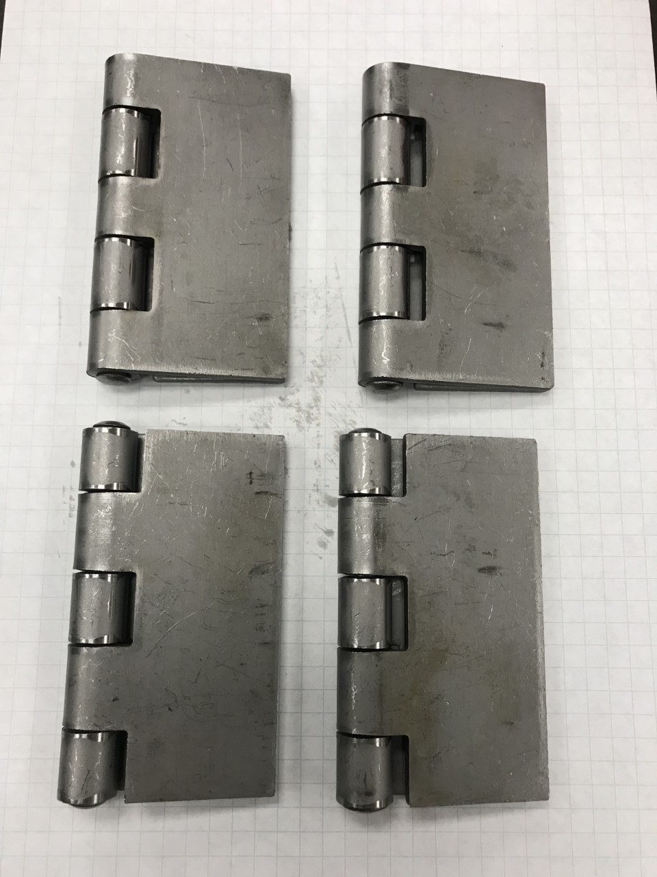Heavy Duty Weldable Pair 4" x 4" Gate Hinges-Steel Butt Hinge /Hvy Gates Doors 4 gallery