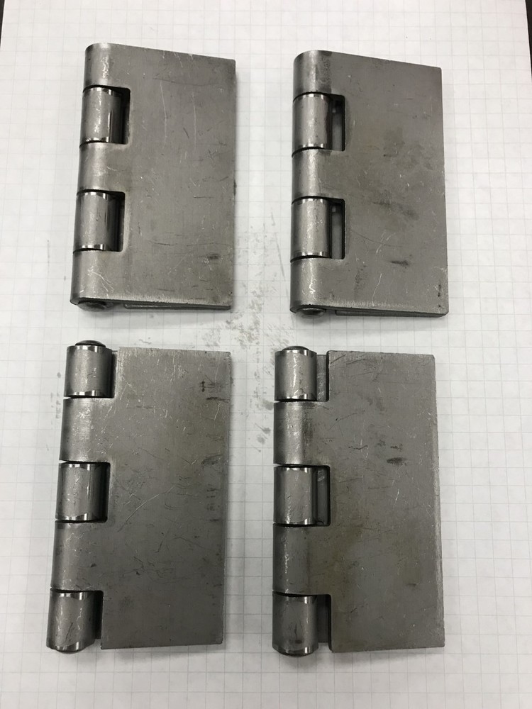 Heavy Duty Weldable Pair 4" x 4" Gate Hinges-Steel Butt Hinge /Hvy Gates Doors 4