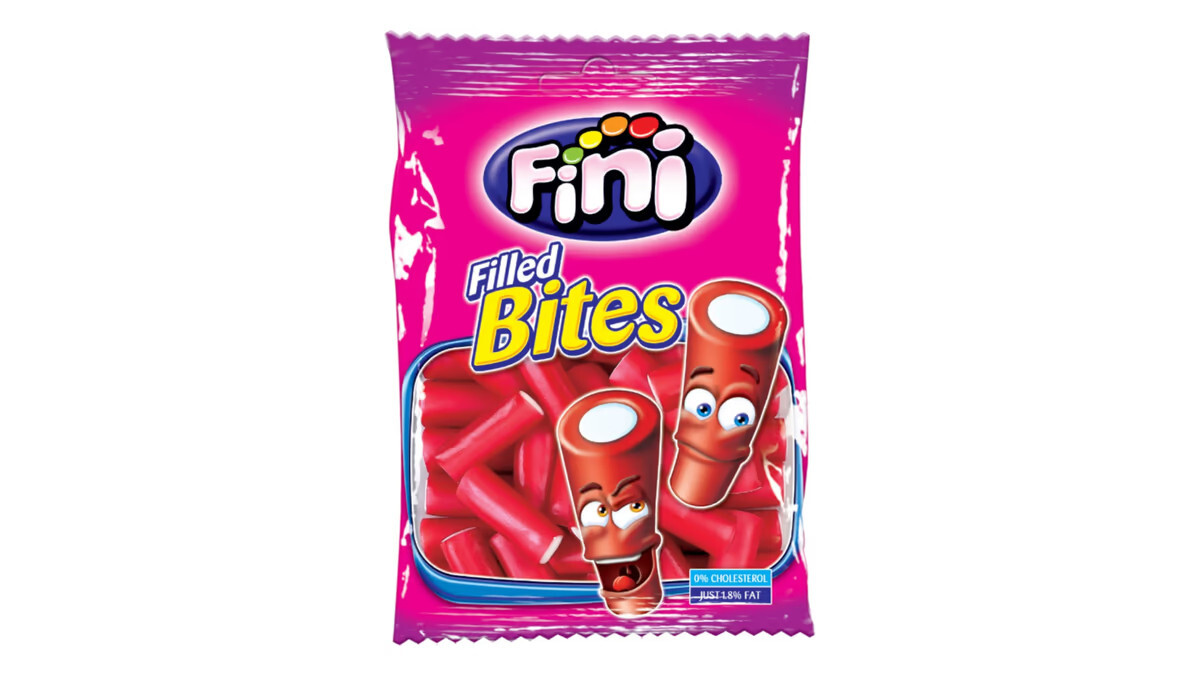 4 x FINI Strawberry Mini Bites Gummy Candy Cream Filled Tubes Party Sweets gallery