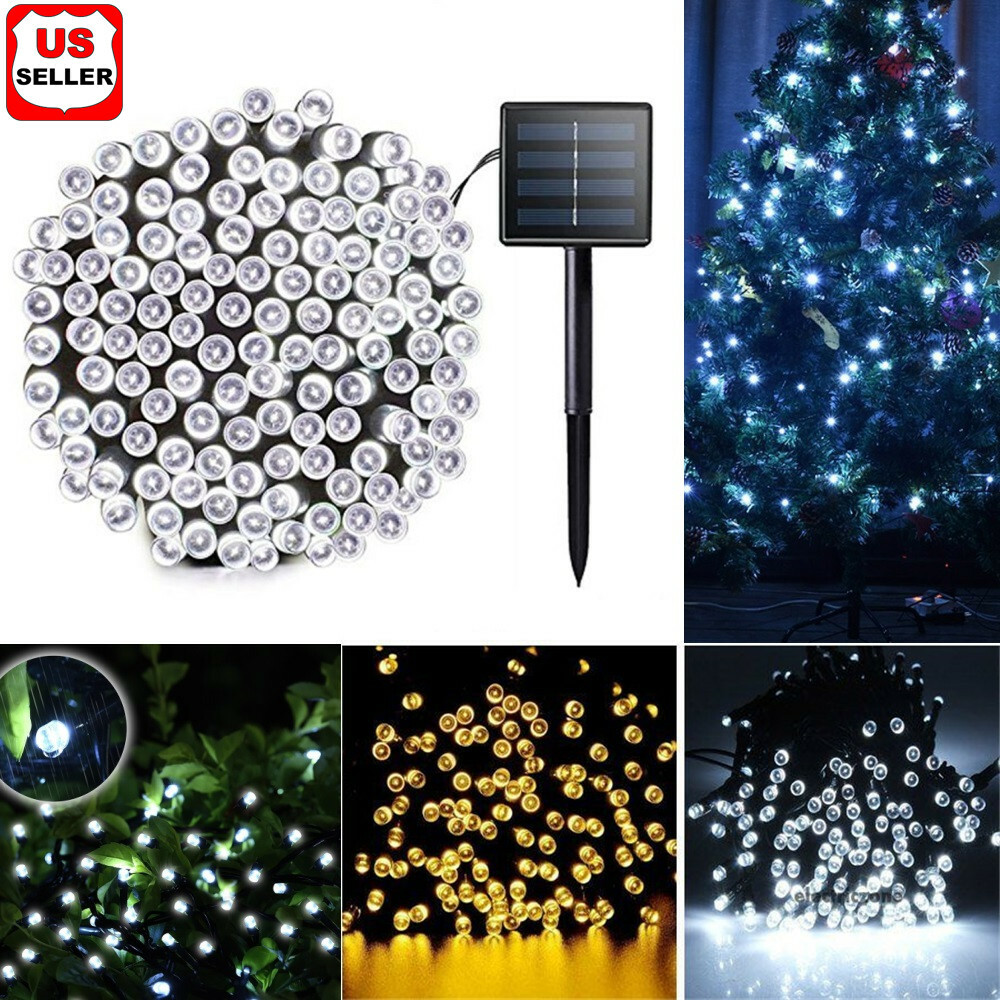 100 200 LED Solar String Fairy Light Garden Christmas Outdoor Party Decoration gallery