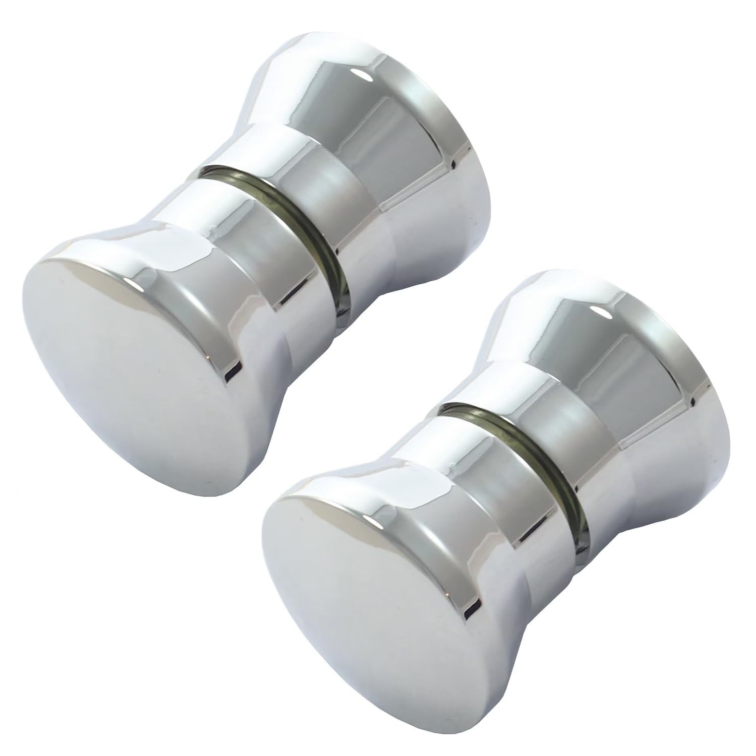 Shower Door knob Handle, 2 Pairs Round Chrome Glass Handle Pull Xt-02ls gallery